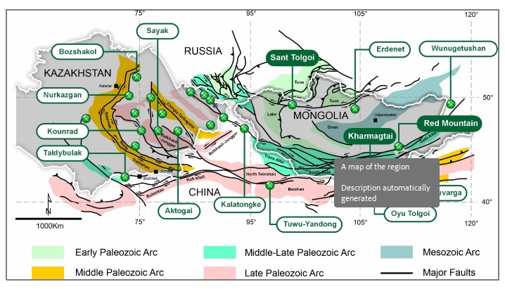Sant Tolgoi Cu-Ni project is located in the Zavkhan Province approximately 1,100 km west of Ulaanbaatar, Mongolia. Project to located close to established infrastructure.